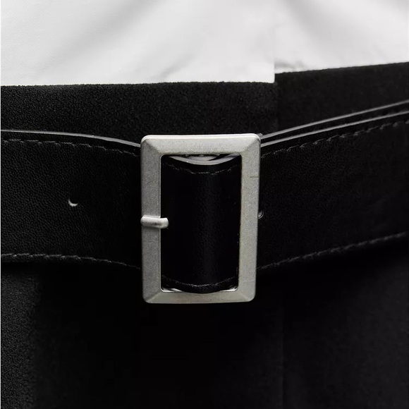 NWT Zara Woman COMBINED DRESS WITH BELT ZW COLLECTION Bloggers Fav Size M Medium - Picture 8 of 12